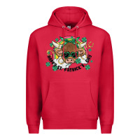 Cardinal st. patrick's day highland cow Premium Hoodie - MaliasSmallBusiness