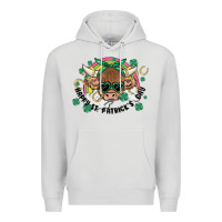 Dove Grey st. patrick's day highland cow Premium Hoodie - MaliasSmallBusiness