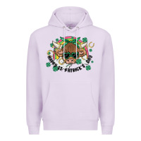 Lilac st. patrick's day highland cow Premium Hoodie - MaliasSmallBusiness