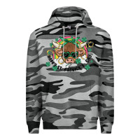 Slate Camo st. patrick's day highland cow Premium Hoodie - MaliasSmallBusiness