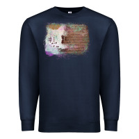 Navy Cowhide Wood Glitter Pattern Premium Sweatshirt - Bettercallsaul