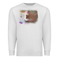 Oatmeal Heather Cowhide Wood Glitter Pattern Premium Sweatshirt - Bettercallsaul
