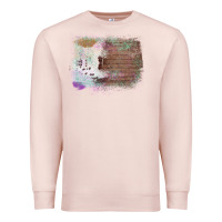 Pale Pink Cowhide Wood Glitter Pattern Premium Sweatshirt - Bettercallsaul