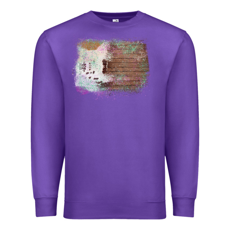 Cowhide Wood Glitter Pattern Premium Sweatshirt by Bettercallsaul | Teevron