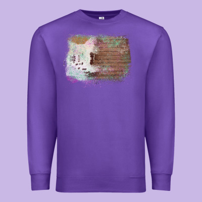 Cowhide Wood Glitter Pattern Premium Sweatshirt Designed By Bettercallsaul
