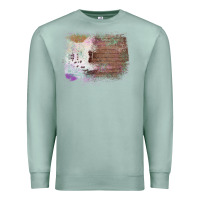 Seafoam Cowhide Wood Glitter Pattern Premium Sweatshirt - Bettercallsaul