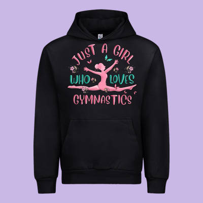 Just A Girl Who Loves Gymnastics Urban Hoodie Designed By Maliassmallbusiness