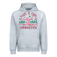 Heather Grey just a girl who loves gymnastics Urban Hoodie - MaliasSmallBusiness