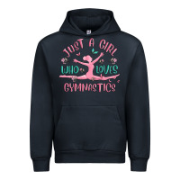 Navy just a girl who loves gymnastics Urban Hoodie - MaliasSmallBusiness