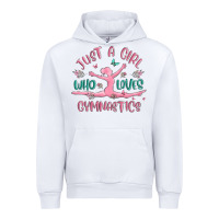 White just a girl who loves gymnastics Urban Hoodie - MaliasSmallBusiness