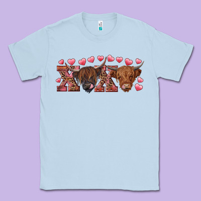 Xoxo Highland Cows Classic Tee Designed By Ranaportraitstore
