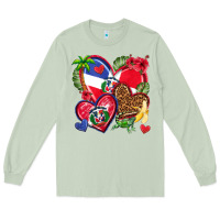 Matcha dominican republic  hearts Long Sleeve Tee - texasbilliewilder