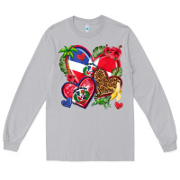 Moon Dust dominican republic  hearts Long Sleeve Tee - texasbilliewilder