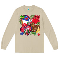 Mushroom dominican republic  hearts Long Sleeve Tee - texasbilliewilder