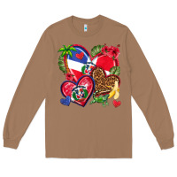 Toasted Coconut dominican republic  hearts Long Sleeve Tee - texasbilliewilder