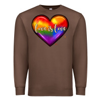 Chestnut love is love heart Premium Sweatshirt - JahusDesignShop