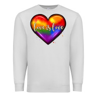 Dove Grey love is love heart Premium Sweatshirt - JahusDesignShop