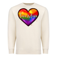 Love Is Love Heart Premium Sweatshirt | Teevron