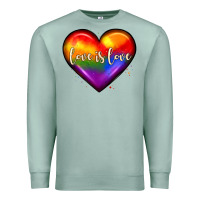 Seafoam love is love heart Premium Sweatshirt - JahusDesignShop