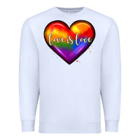 White love is love heart Premium Sweatshirt - JahusDesignShop