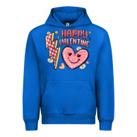 Cobalt happy valentine heart Urban Hoodie - MaliasSmallBusiness