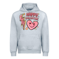 Heather Grey happy valentine heart Urban Hoodie - MaliasSmallBusiness