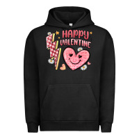 Pigment Black happy valentine heart Urban Hoodie - MaliasSmallBusiness