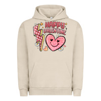 Pigment French Oak happy valentine heart Urban Hoodie - MaliasSmallBusiness
