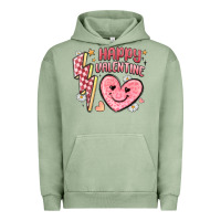 Pigment Oil Green happy valentine heart Urban Hoodie - MaliasSmallBusiness