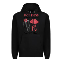 Black hot mess always stressed dance mom Premium Hoodie - MaliasSmallBusiness