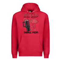 Cardinal hot mess always stressed dance mom Premium Hoodie - MaliasSmallBusiness