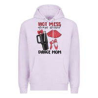 Lilac hot mess always stressed dance mom Premium Hoodie - MaliasSmallBusiness