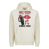 Oatmeal Heather hot mess always stressed dance mom Premium Hoodie - MaliasSmallBusiness