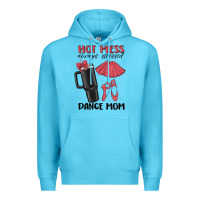Ocean Blue hot mess always stressed dance mom Premium Hoodie - MaliasSmallBusiness