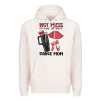 Pale Pink hot mess always stressed dance mom Premium Hoodie - MaliasSmallBusiness