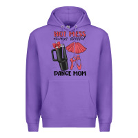 Purple hot mess always stressed dance mom Premium Hoodie - MaliasSmallBusiness