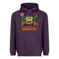Plum transportation department Heavyweight Hoodie - AdoDesignShop