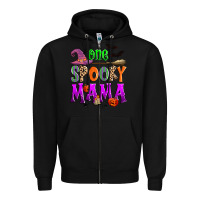 Black one spooky mama Zipper Hoodie - Zillion Design Studio