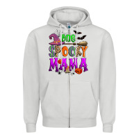 Dove Grey one spooky mama Zipper Hoodie - Zillion Design Studio