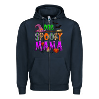 Navy one spooky mama Zipper Hoodie - Zillion Design Studio