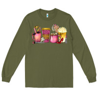 Army Green boss lady coffee cups with money Long Sleeve Tee - texasbilliewilder