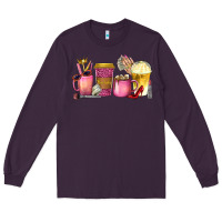 Plum boss lady coffee cups with money Long Sleeve Tee - texasbilliewilder