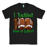 Black i tackled 100 days of school football Classic Tee - texasbilliewilder