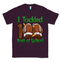 Plum i tackled 100 days of school football Classic Tee - texasbilliewilder