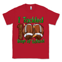 Red i tackled 100 days of school football Classic Tee - texasbilliewilder