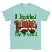 Seafoam i tackled 100 days of school football Classic Tee - texasbilliewilder
