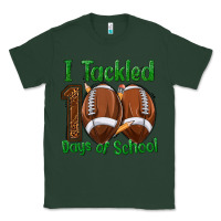 Sports Green i tackled 100 days of school football Classic Tee - texasbilliewilder