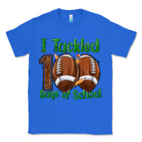 True Royal i tackled 100 days of school football Classic Tee - texasbilliewilder