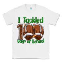 White i tackled 100 days of school football Classic Tee - texasbilliewilder
