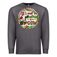 Charcoal Heather Christmas all i want for christmas is a cow Premium Sweatshirt - Artiststas